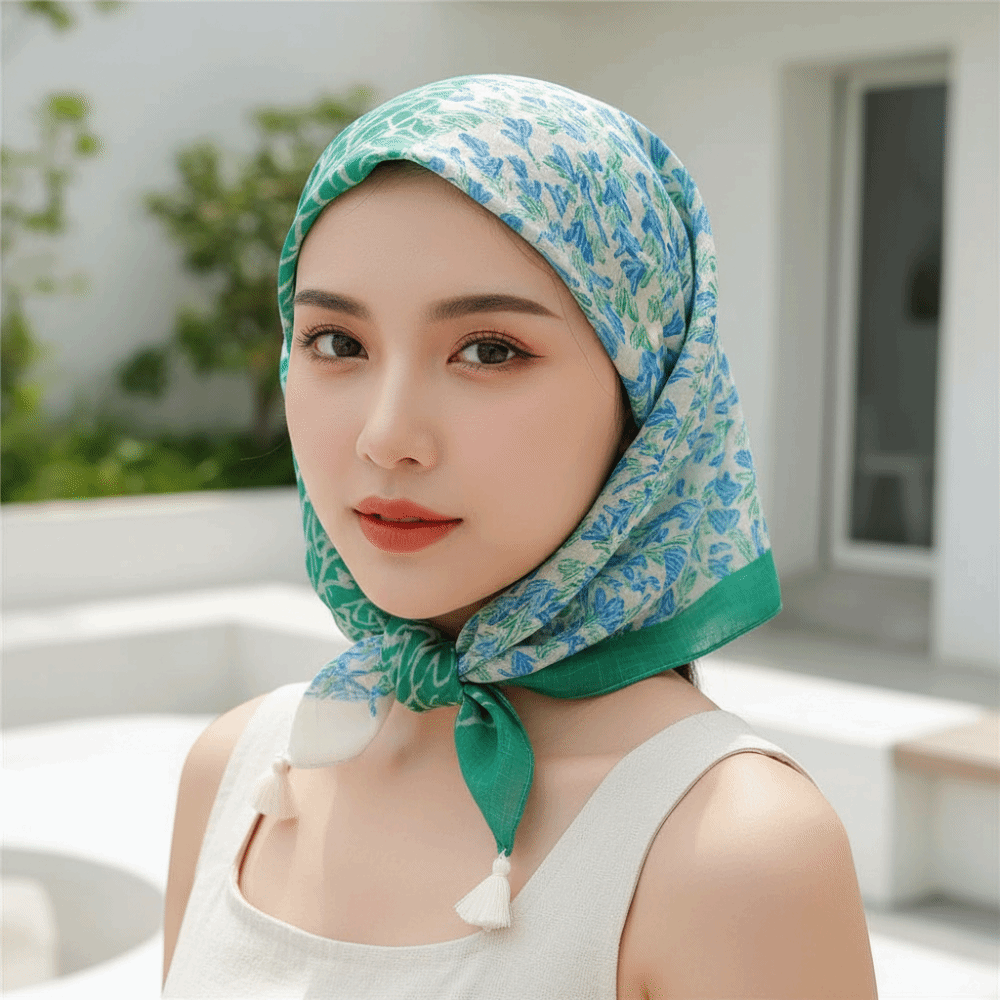 Neck Wrap Cotton-Linen Square  – Bandana Cotton recenzja i cena