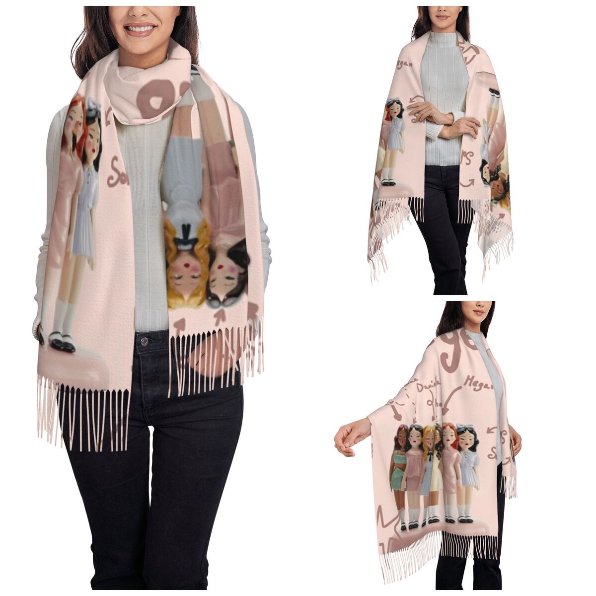 Katseye Kpop Idol Shawl Wrap W – Pashmina Wrap Large recenzja i cena