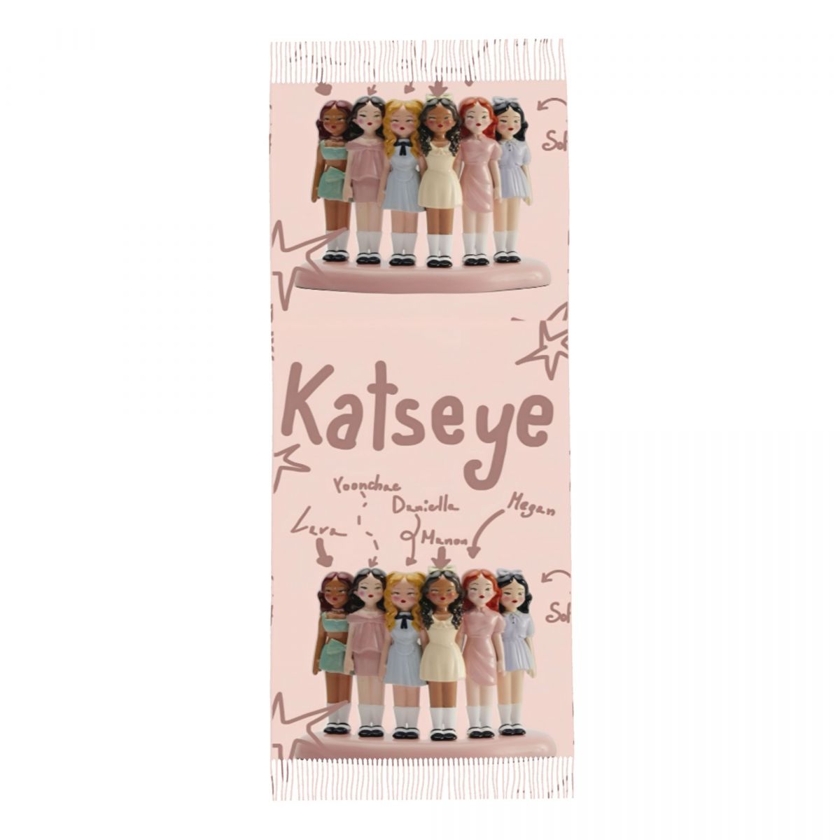 Katseye Kpop Idol Shawl Wrap W – Pashmina Wrap Large recenzja i cena
