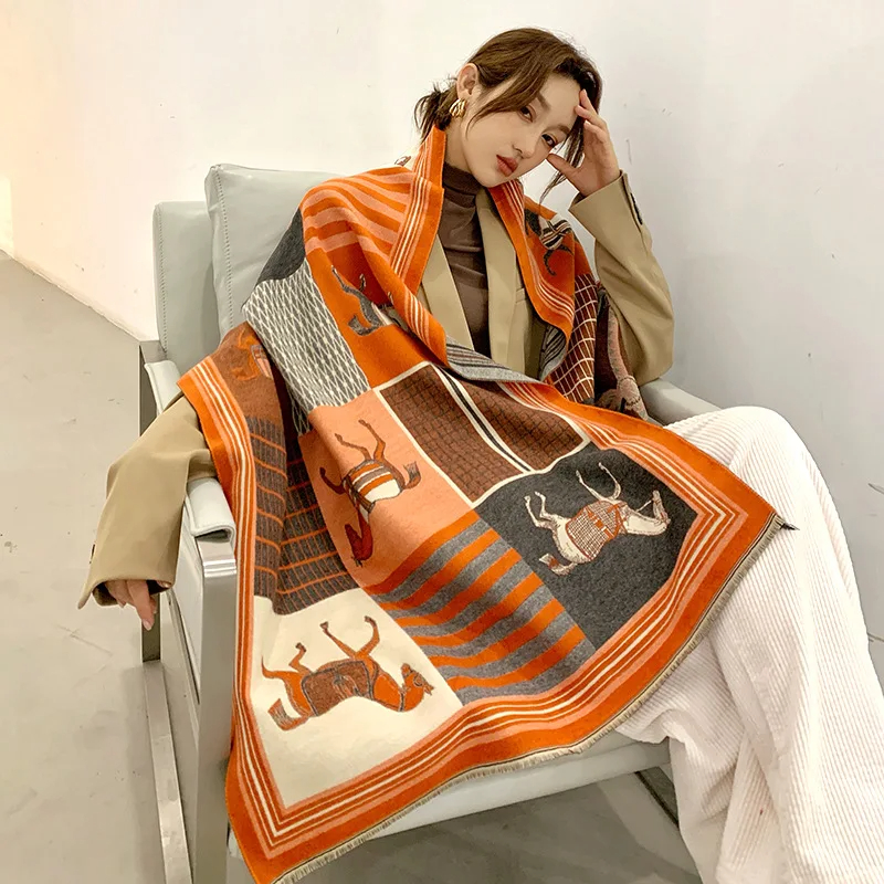 2024 New Luxury Winter Cashmer – Woven Scarf Blanket recenzja i cena
