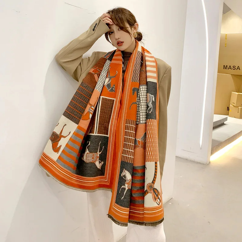 2024 New Luxury Winter Cashmer – Woven Scarf Blanket recenzja i cena