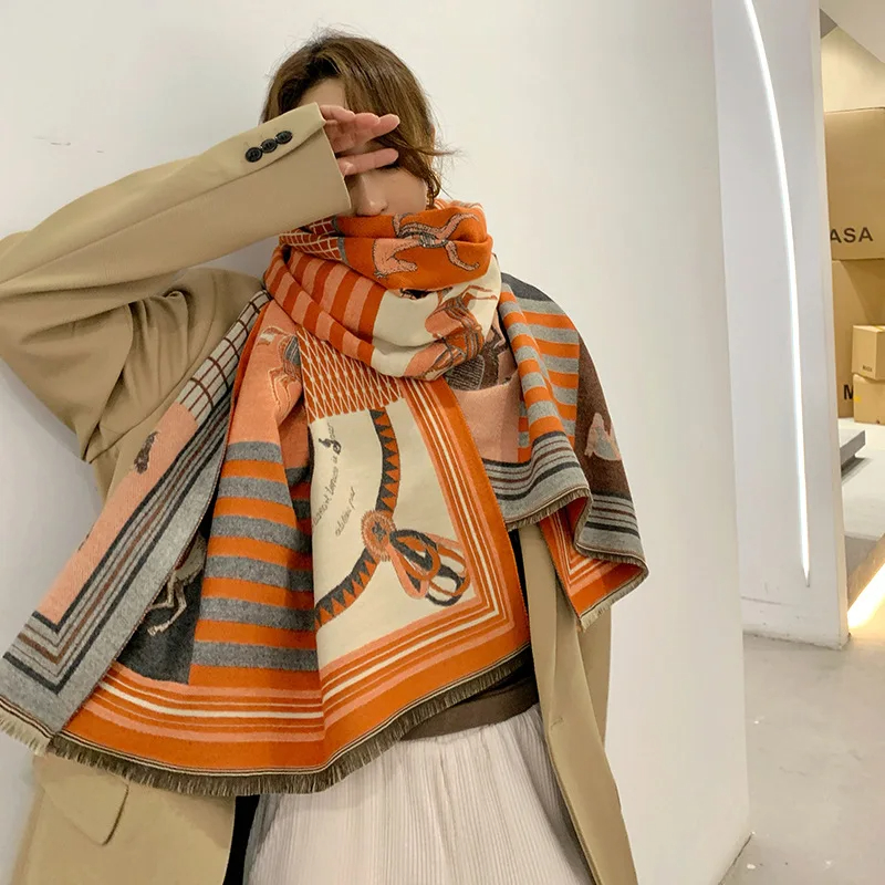 2024 New Luxury Winter Cashmer – Woven Scarf Blanket recenzja i cena