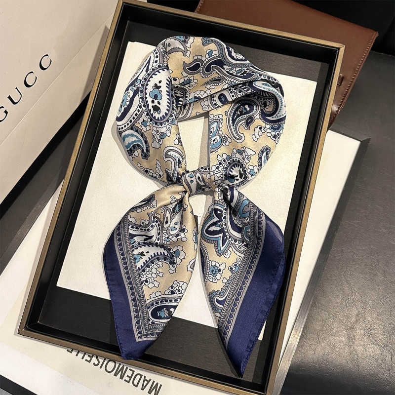 Luxury Satin Square Scarf Pais – Ascot Neck Scarf recenzja i cena