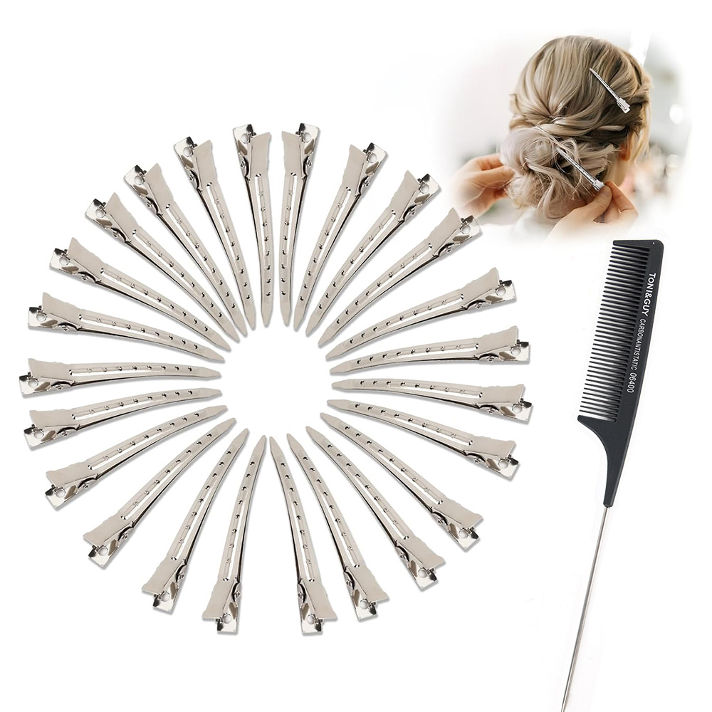 24pcs Silver Hair Clips For St – Tie Clip Silver recenzja i cena