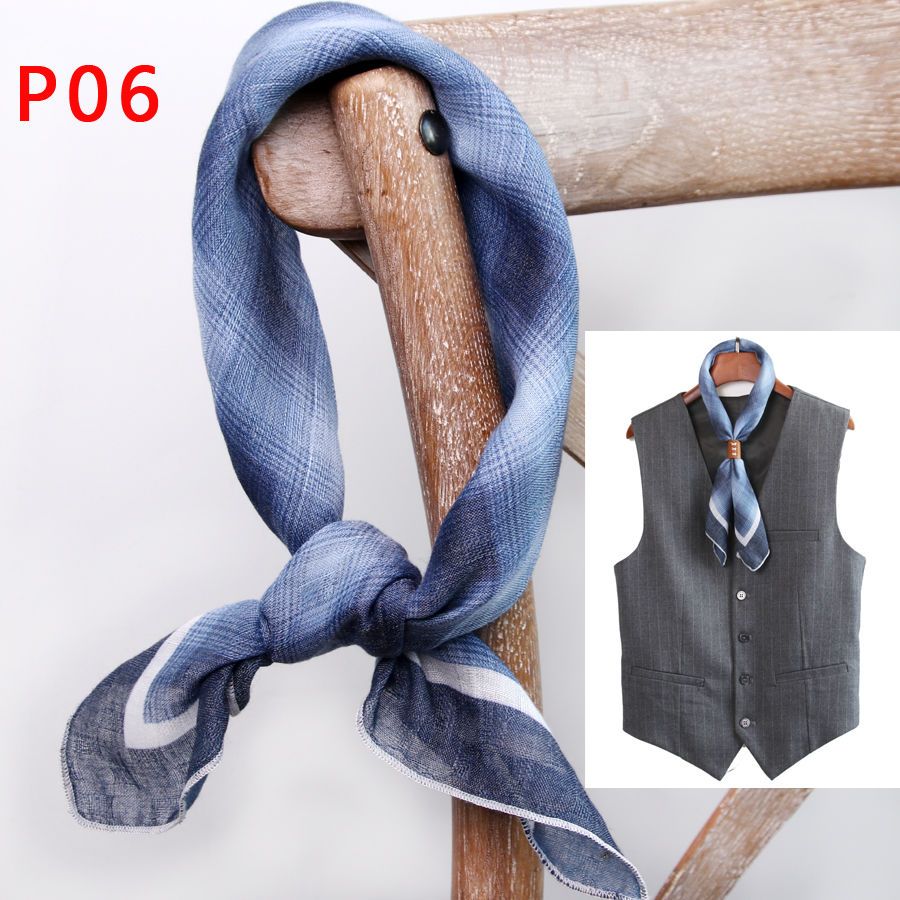 Men's Square Scarf with Button – Ascot Neck Scarf recenzja i cena