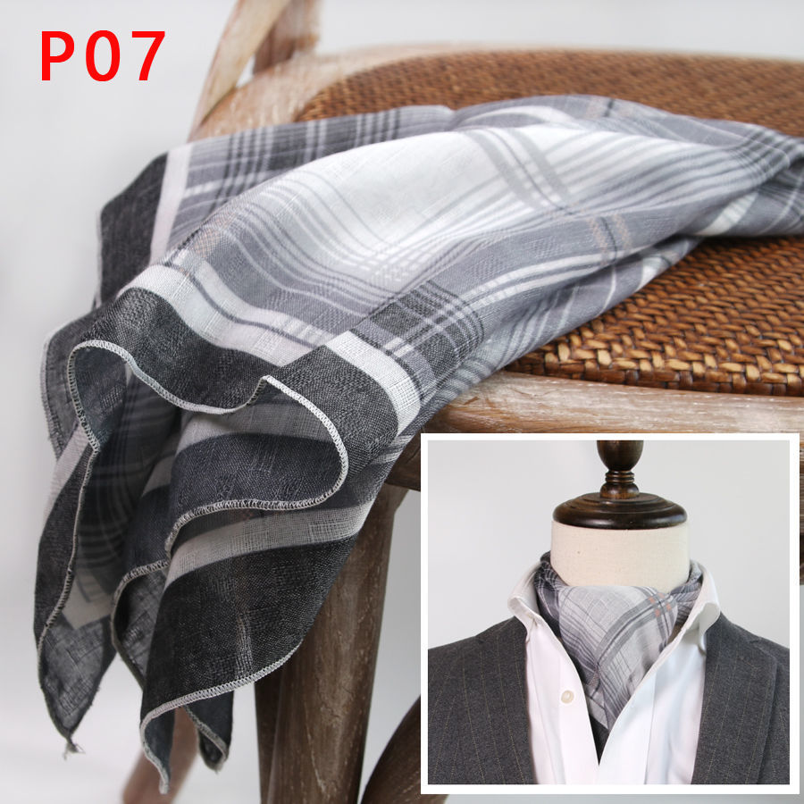 Men's Square Scarf with Button – Ascot Neck Scarf recenzja i cena