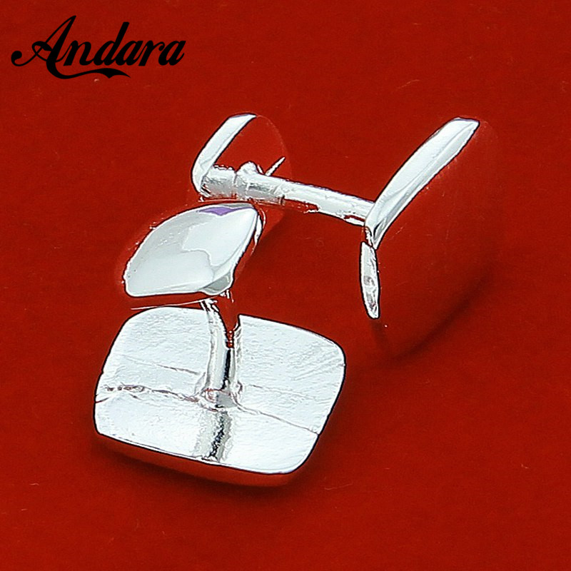 Hot Sale Silver Square Cufflin – Tie Clip Silver recenzja i cena