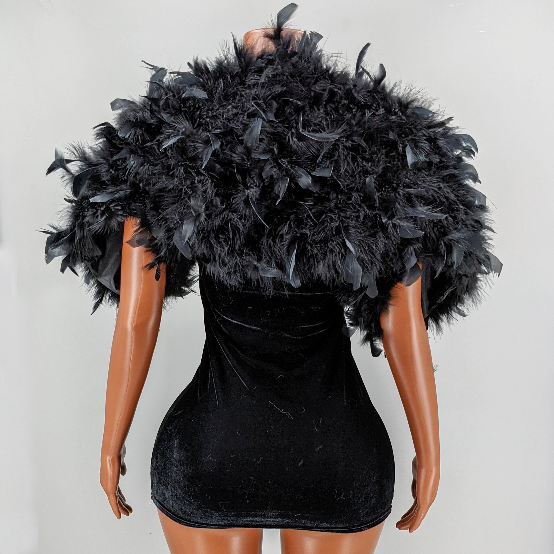 Black Feather Shawl for Women  – Stole Wedding Shawl recenzja i cena