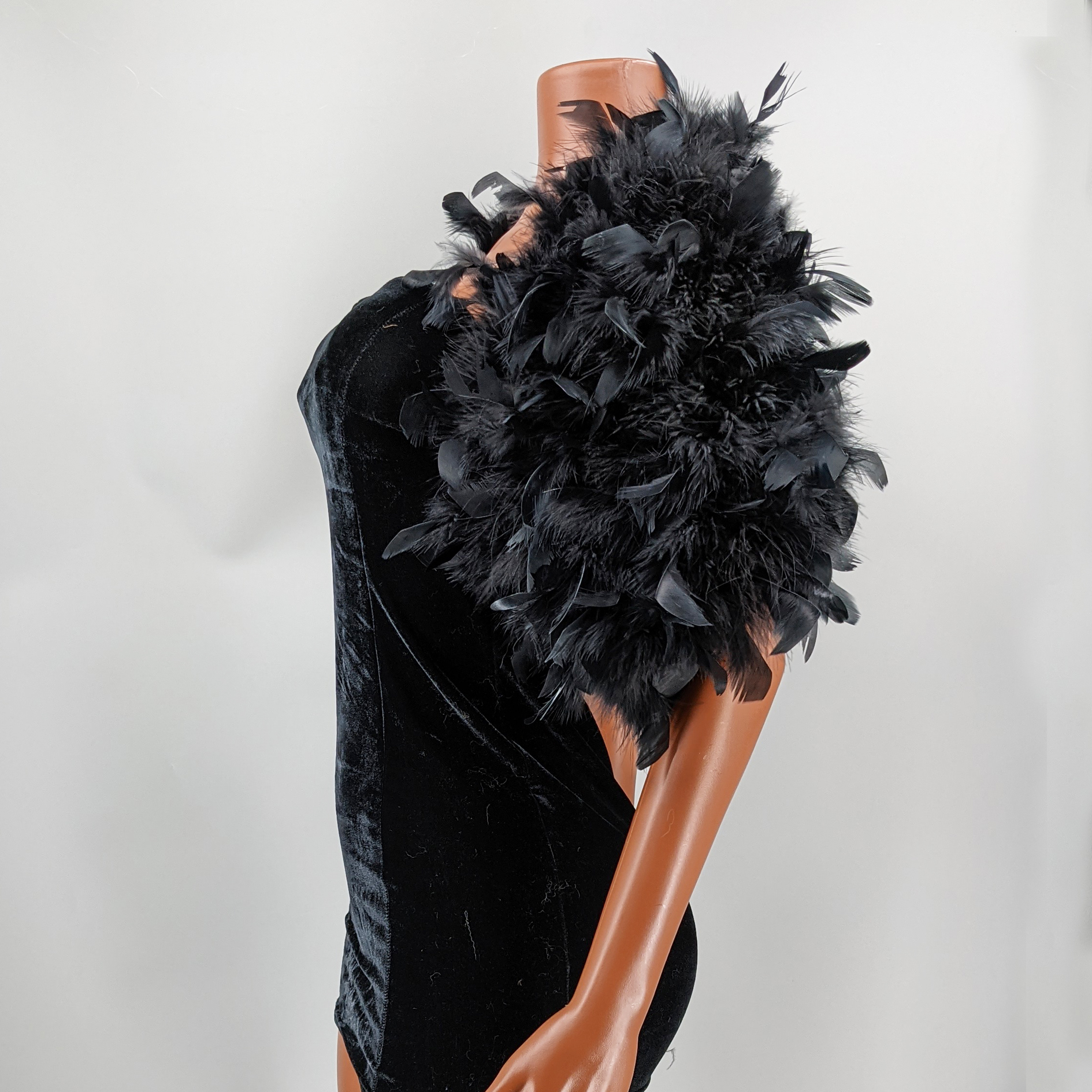 Black Feather Shawl for Women  – Stole Wedding Shawl recenzja i cena