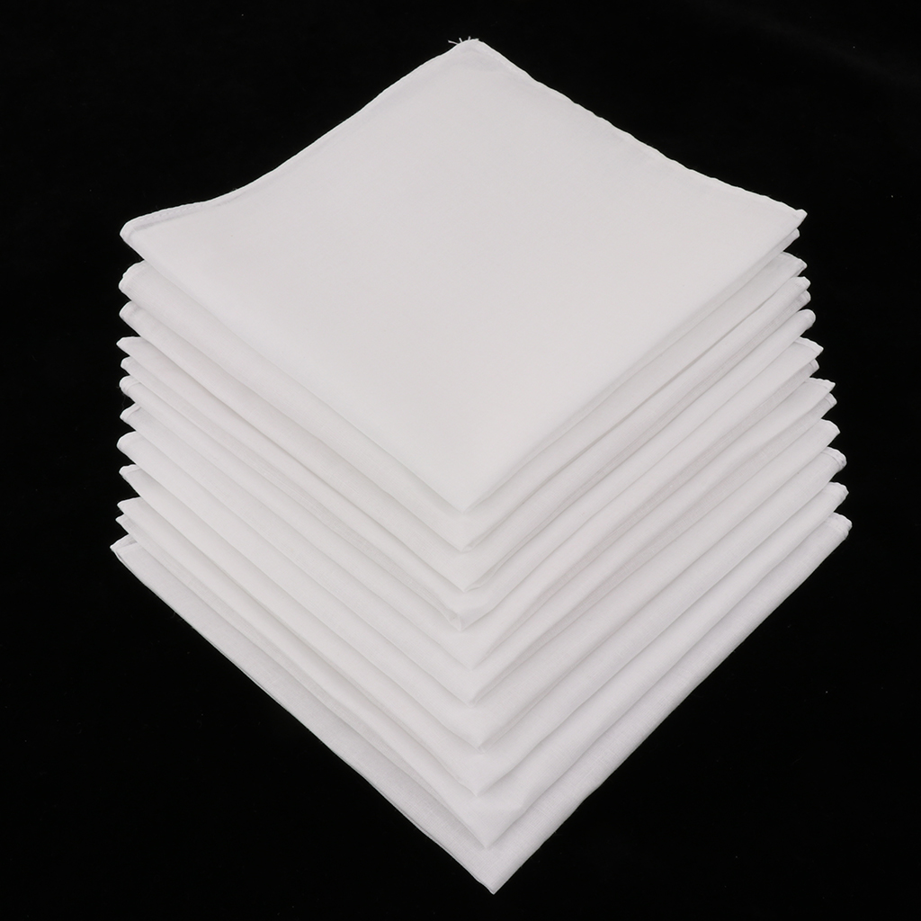 20/40pcs Plain Check Pocket Sq – Handkerchief Cotton Men recenzja i cena