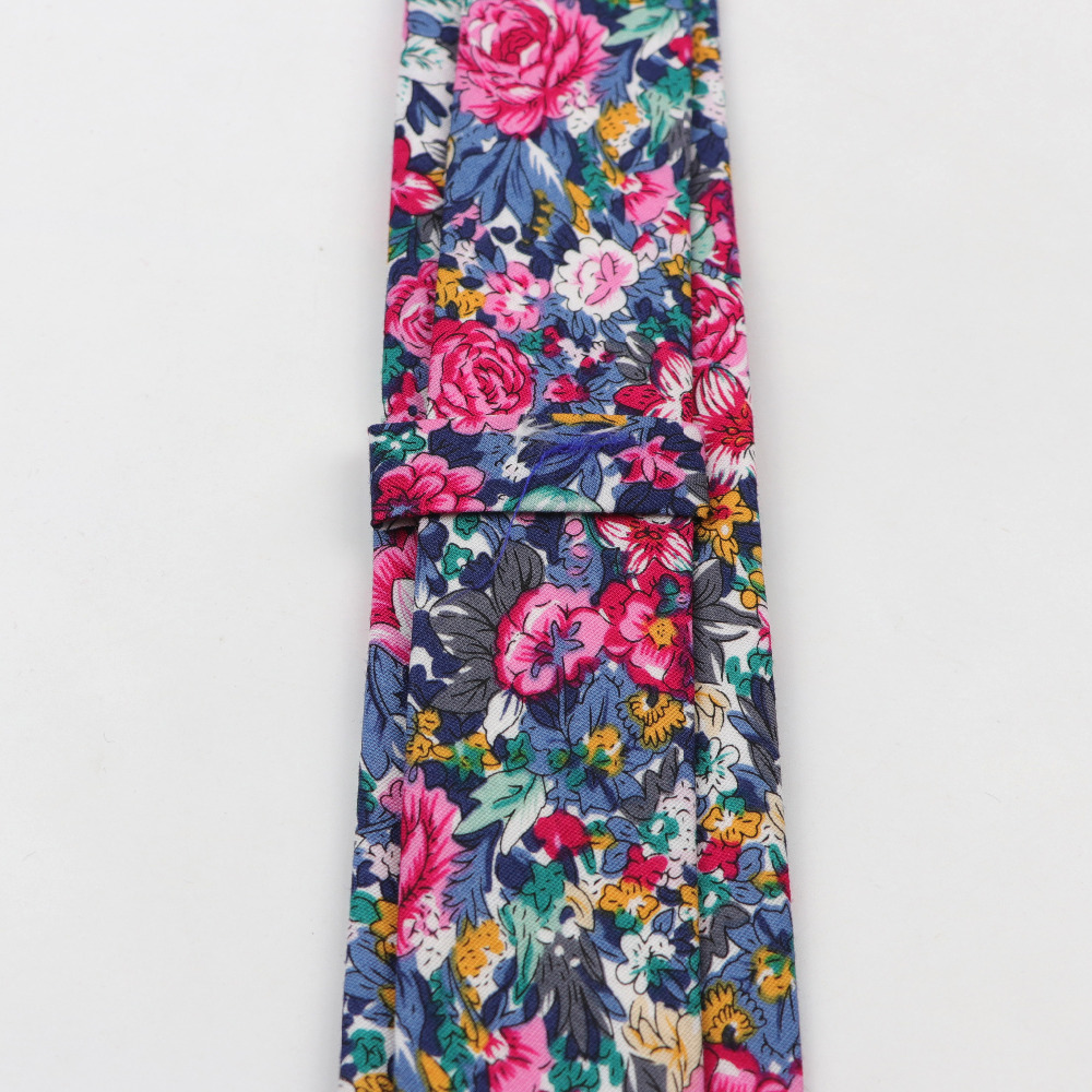 Cotton Flower Tie Men's Colour – Skinny Tie Men recenzja i cena
