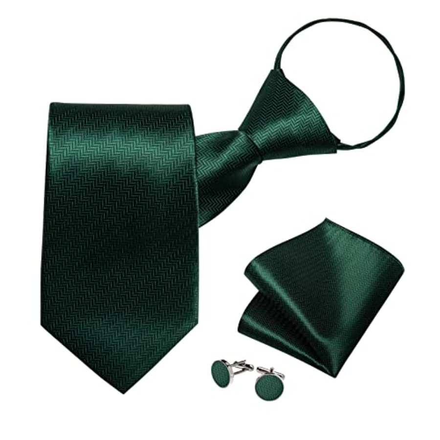 Silk Zipper Ties for Men,Paisl – Pocket Square Set recenzja i cena