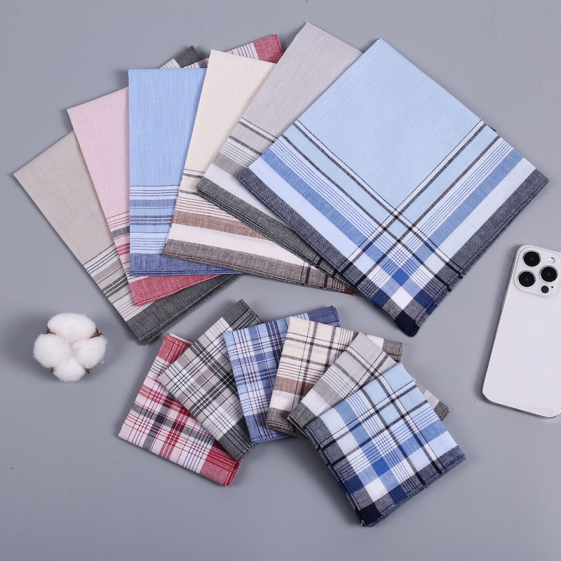 12Pcs Men's Pure Cotton Handke – Handkerchief Cotton Men recenzja i cena
