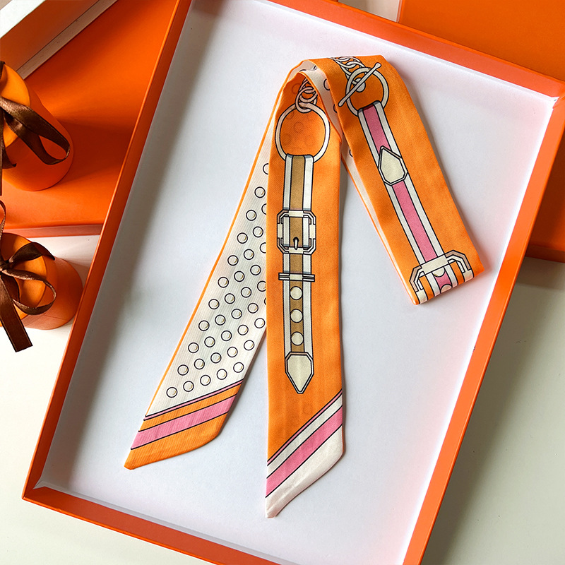 Women Scarf Skinny Silk Scarf  – Silk Neck Scarf recenzja i cena