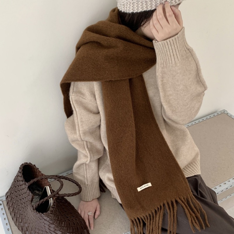 Korean Version Chic Solid Tass – Muffler Men Wool recenzja i cena