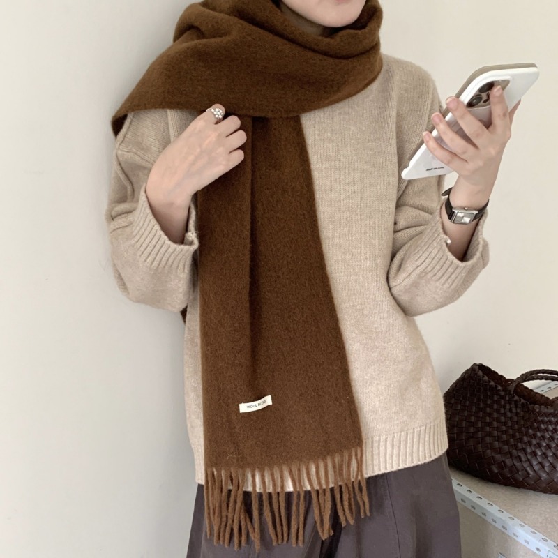 Korean Version Chic Solid Tass – Muffler Men Wool recenzja i cena