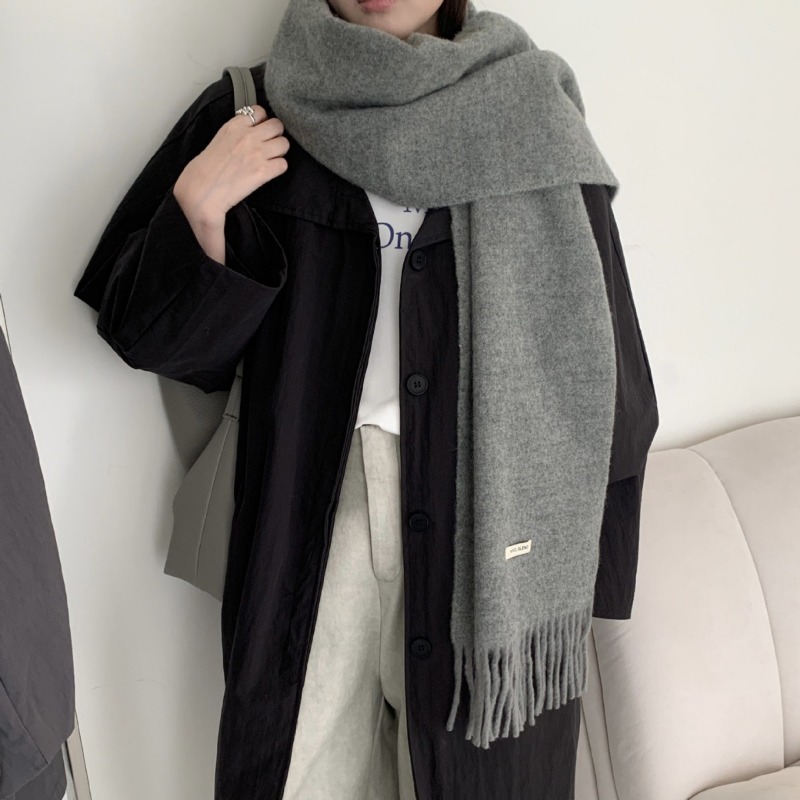 Korean Version Chic Solid Tass – Muffler Men Wool recenzja i cena