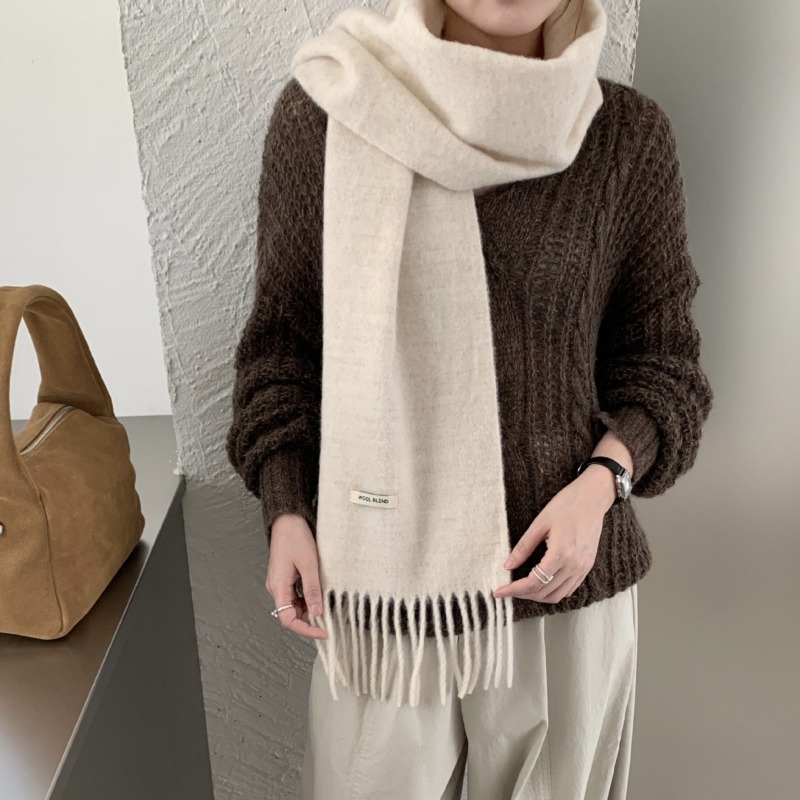 Korean Version Chic Solid Tass – Muffler Men Wool recenzja i cena