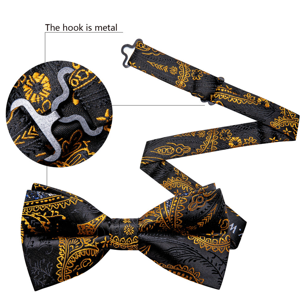 Barry.Wang Silk Mens Bow Tie B – Bow Tie Pre Tied recenzja i cena