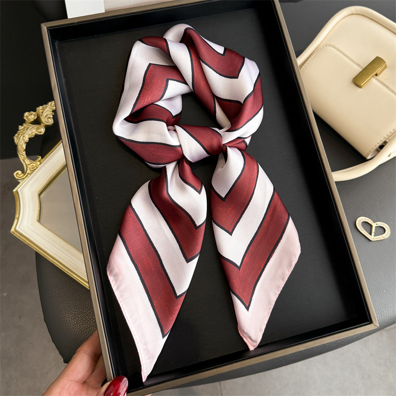 Satin Silk Geometric Stripe Pr – Silk Tie Striped recenzja i cena