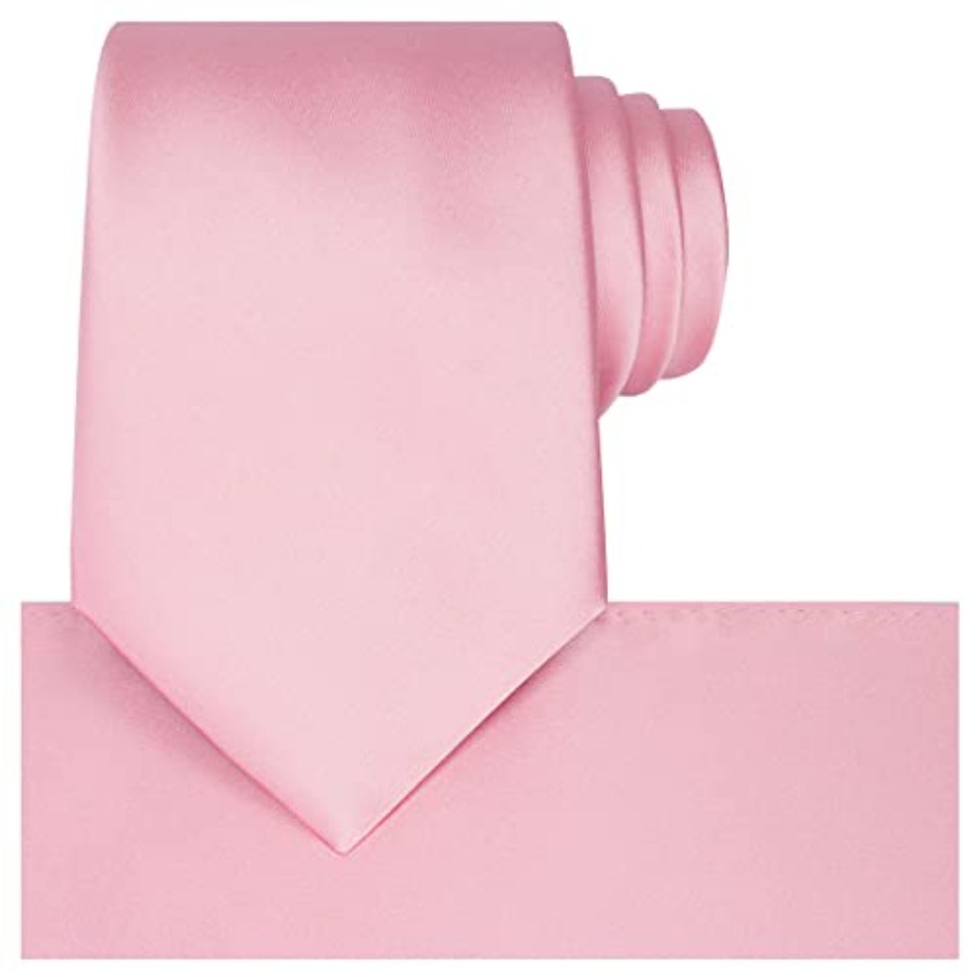 Satin Tie Set Solid Ties Mens  – Pocket Square Set recenzja i cena