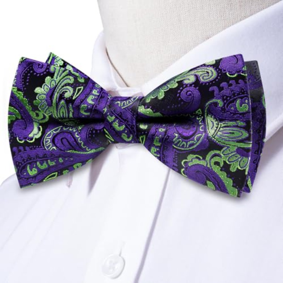 Mens Paisley Striped Bowtie Se – Silk Tie Striped recenzja i cena