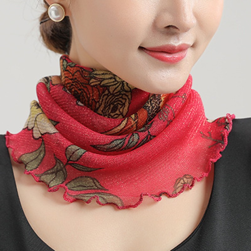 Spring Summer Chiffon Neck Col – Ascot Neck Scarf recenzja i cena