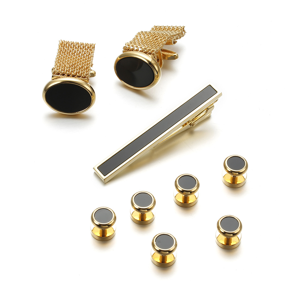 VAGULA New 9PCS Cuff links Tie – Tie Bar Set Gift recenzja i cena