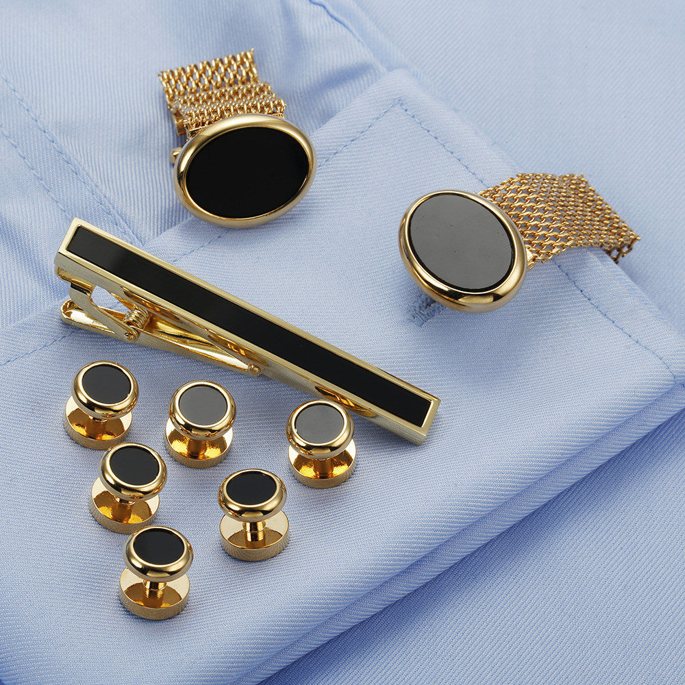 VAGULA New 9PCS Cuff links Tie – Tie Bar Set Gift recenzja i cena
