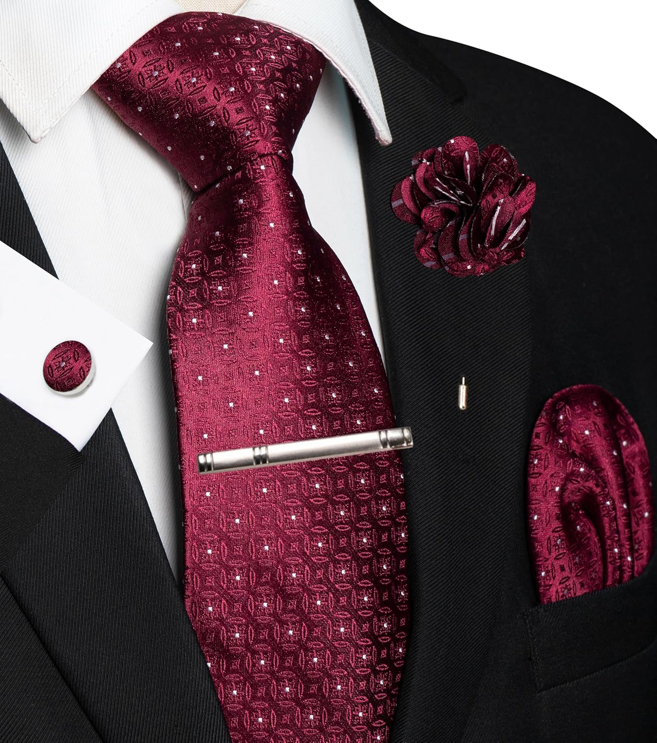 5PCS Men's Tie Set with Pocket – Pocket Square Set recenzja i cena