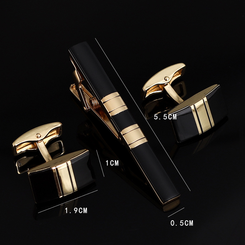 Mens Ties Clip Cufflinks Set S – Tie Bar Set Gift recenzja i cena