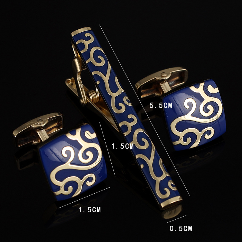 Mens Ties Clip Cufflinks Set S – Tie Bar Set Gift recenzja i cena
