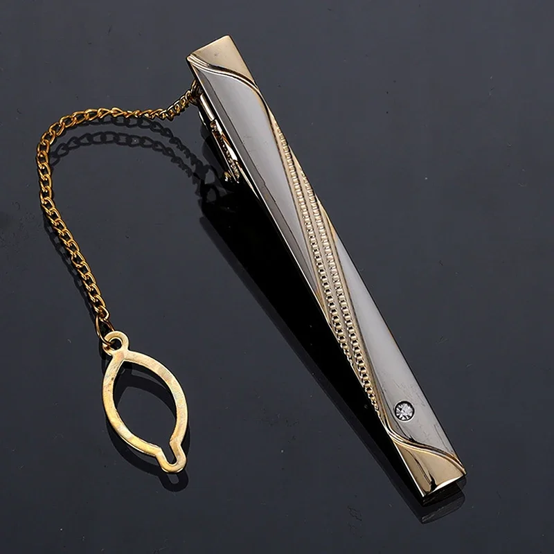 Men Metal Simple Necktie Buckl – Tie Clip Silver recenzja i cena