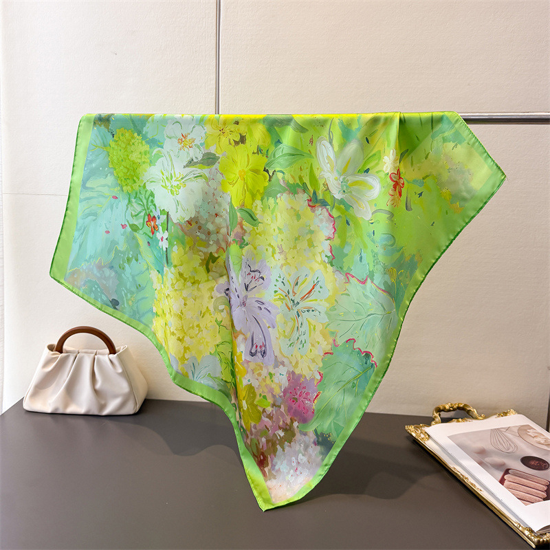 70*70cm Square Silk Scarf for  – Silk Neck Scarf recenzja i cena