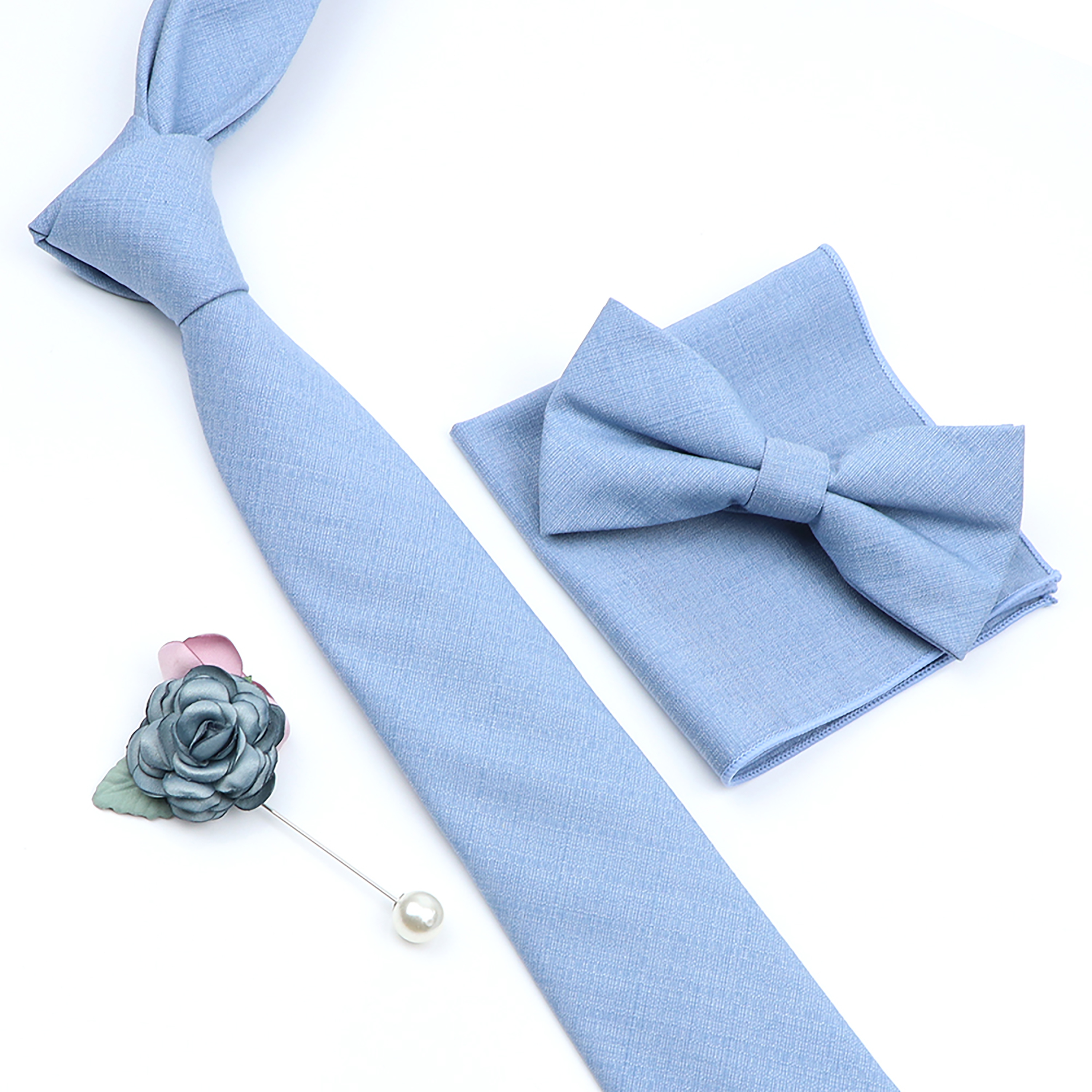 Beautiful Solid Color Tie Broo – Skinny Tie Men recenzja i cena
