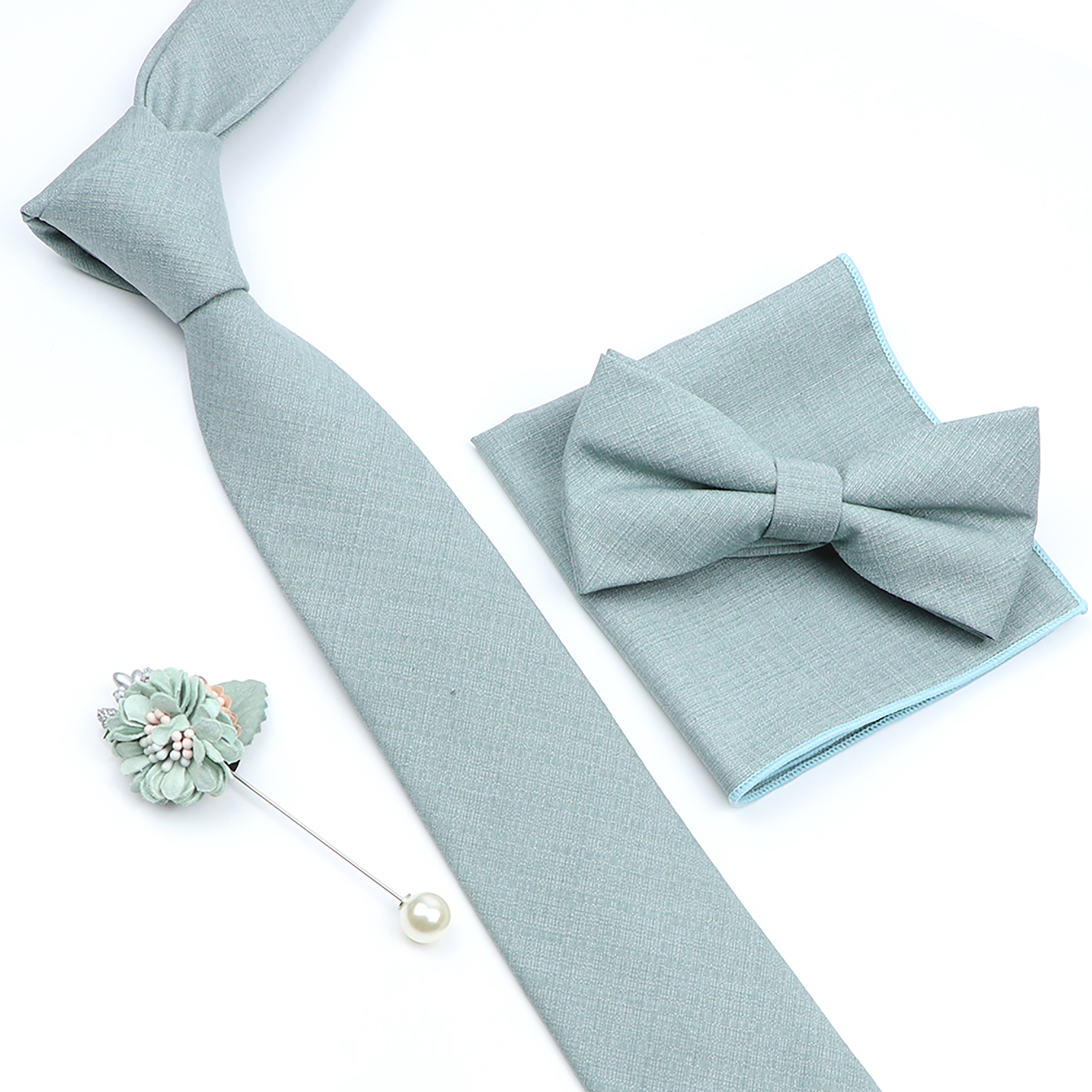 Beautiful Solid Color Tie Broo – Skinny Tie Men recenzja i cena