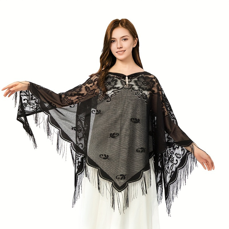 New Embroidery Lace Scarf Shaw – Stole Wedding Shawl recenzja i cena