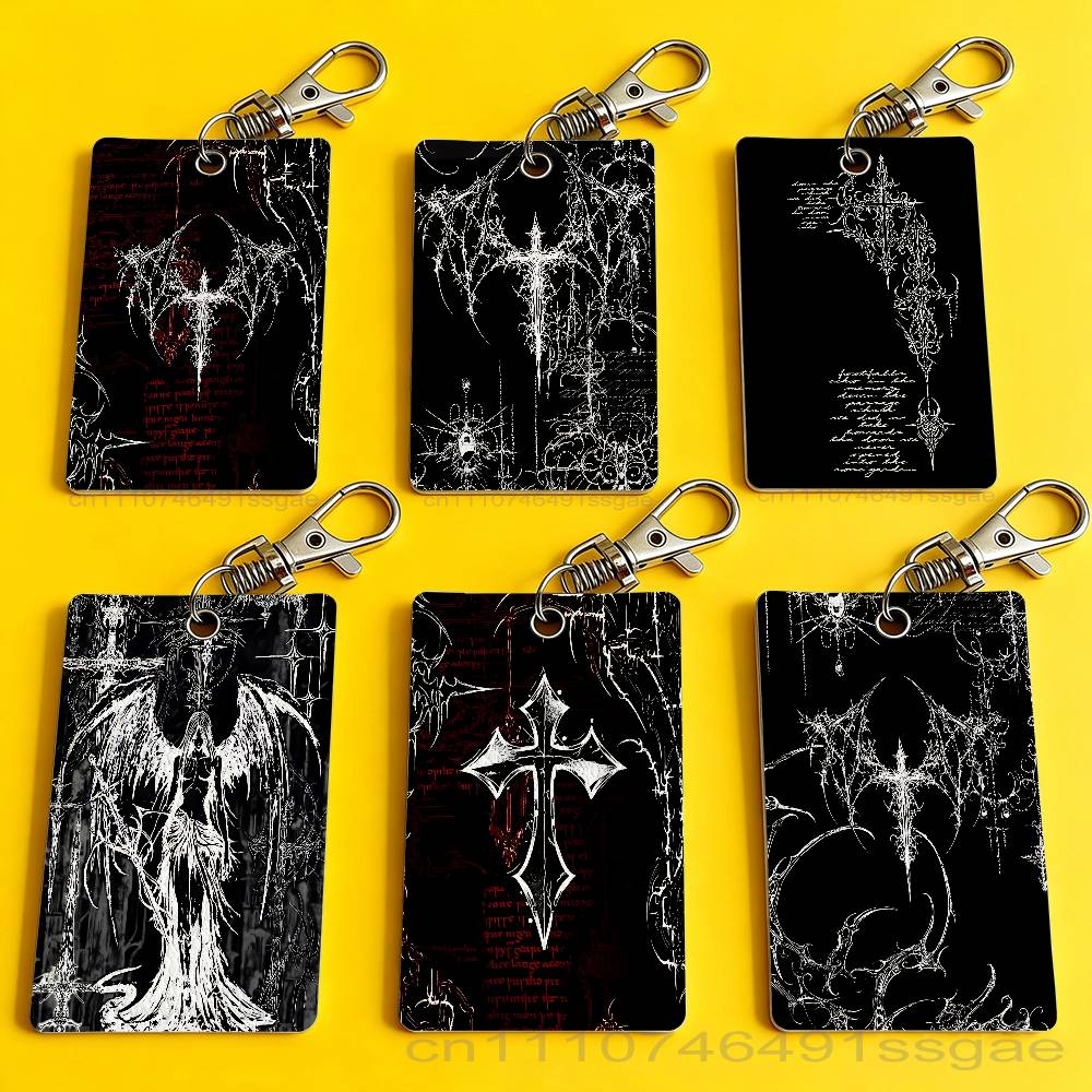 Gothic Cyber Sigil Cross Card  – Lanyard Badge Holder recenzja i cena