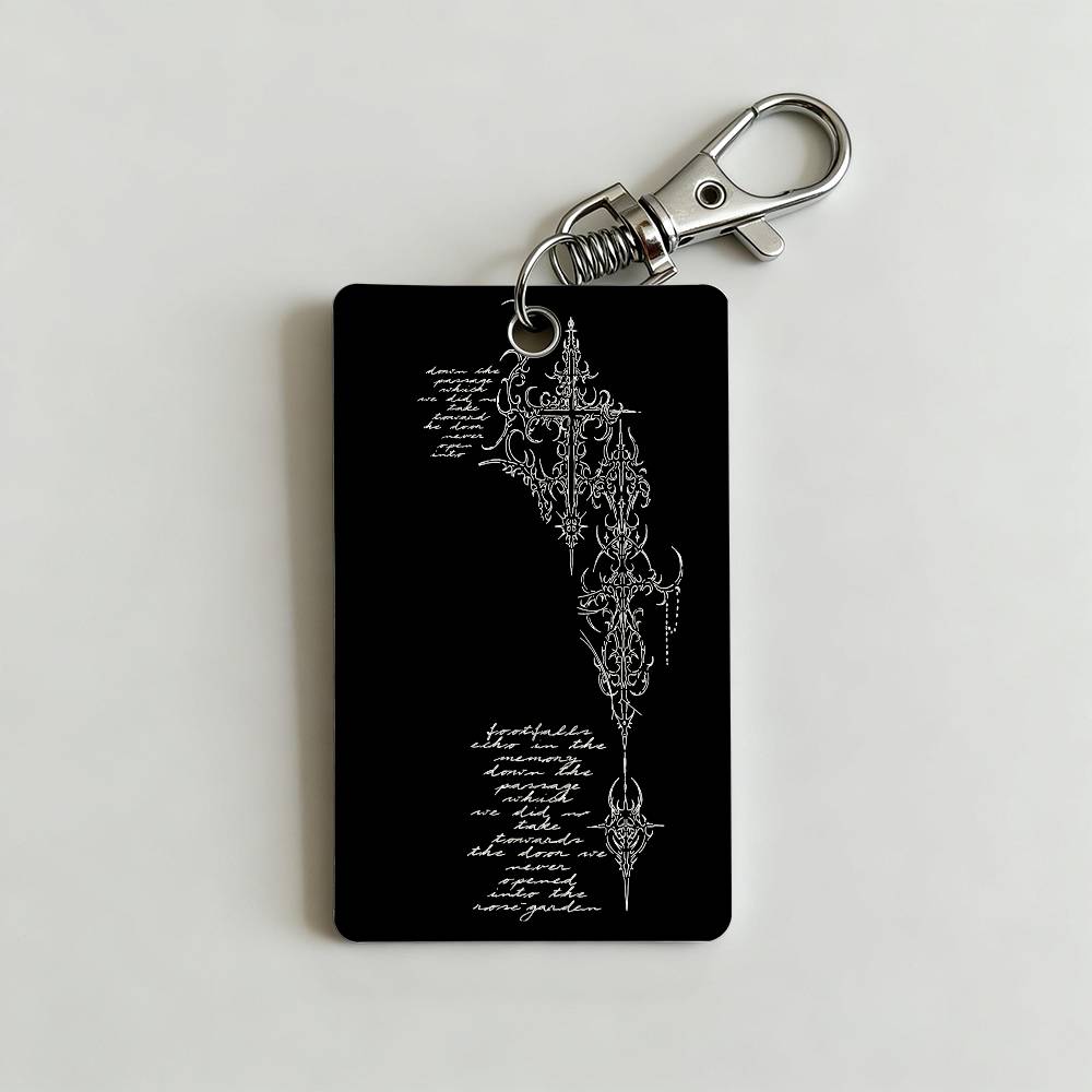 Gothic Cyber Sigil Cross Card  – Lanyard Badge Holder recenzja i cena