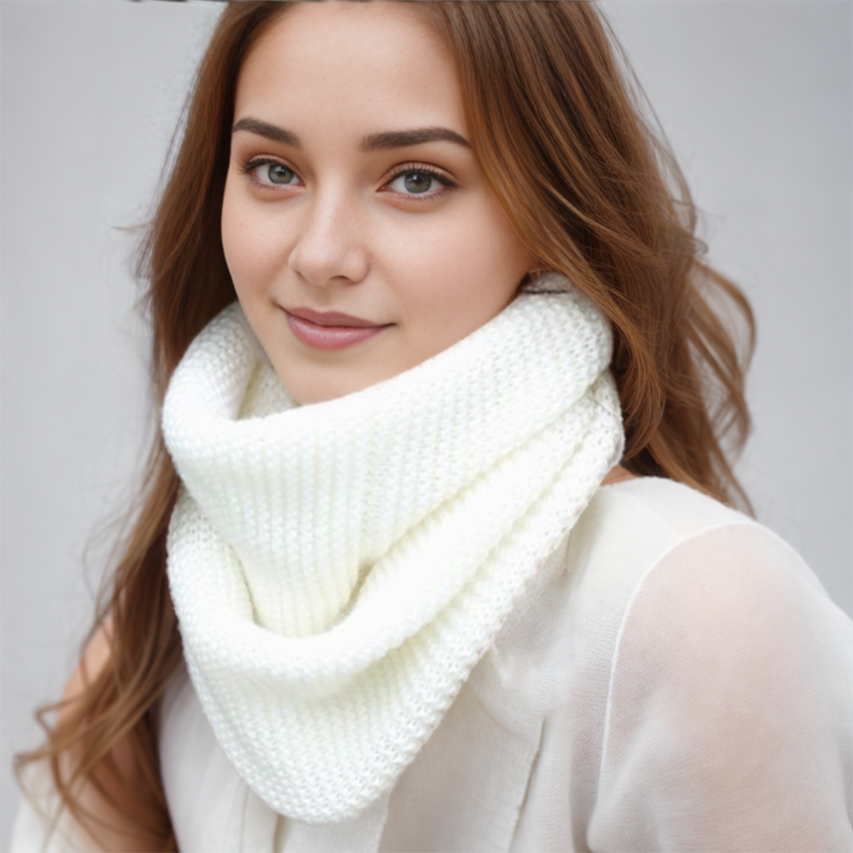 New Winter Scarf Women Infinit – Infinity Scarf Knit recenzja i cena