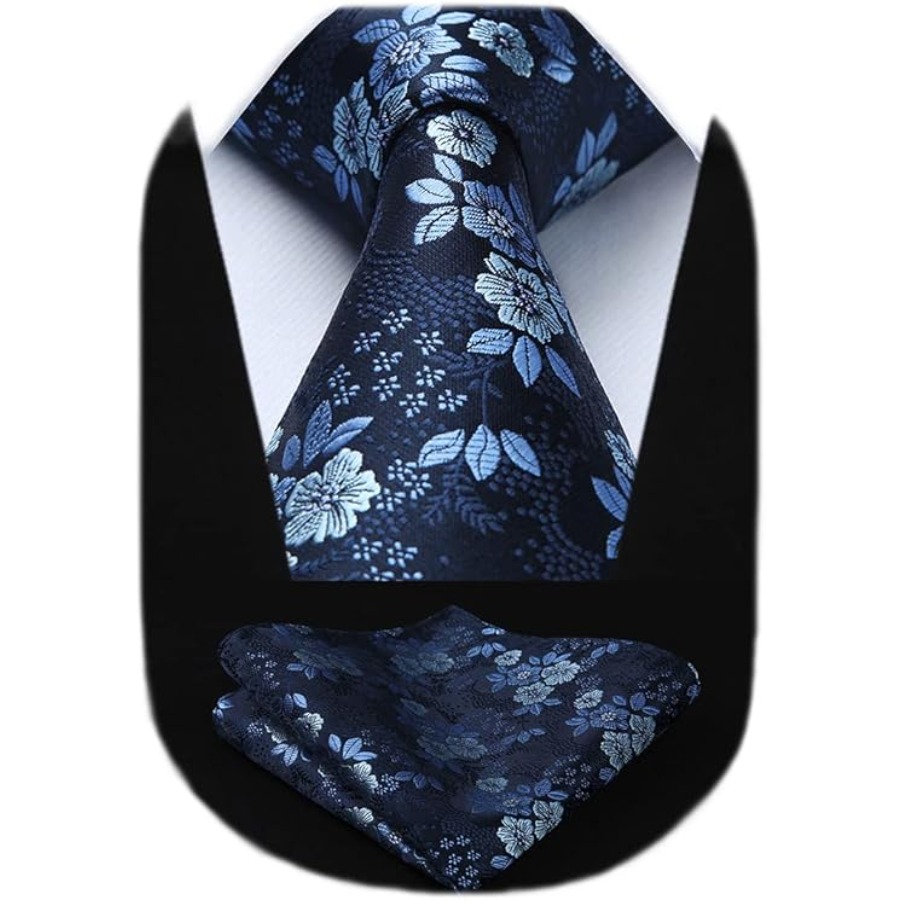 Men Floral Ties Woven Classic  – Pocket Square Set recenzja i cena