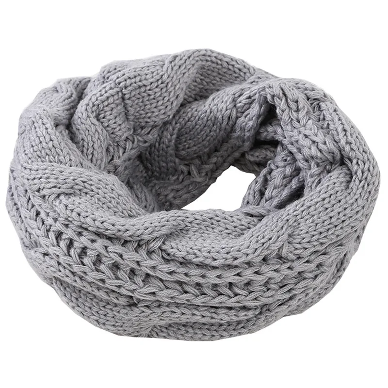 Men Women Boys Girls Thick Rib – Infinity Scarf Knit recenzja i cena