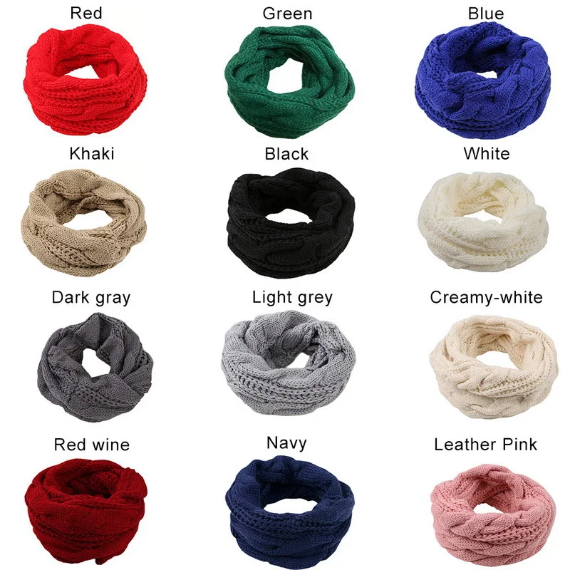 Men Women Boys Girls Thick Rib – Infinity Scarf Knit recenzja i cena