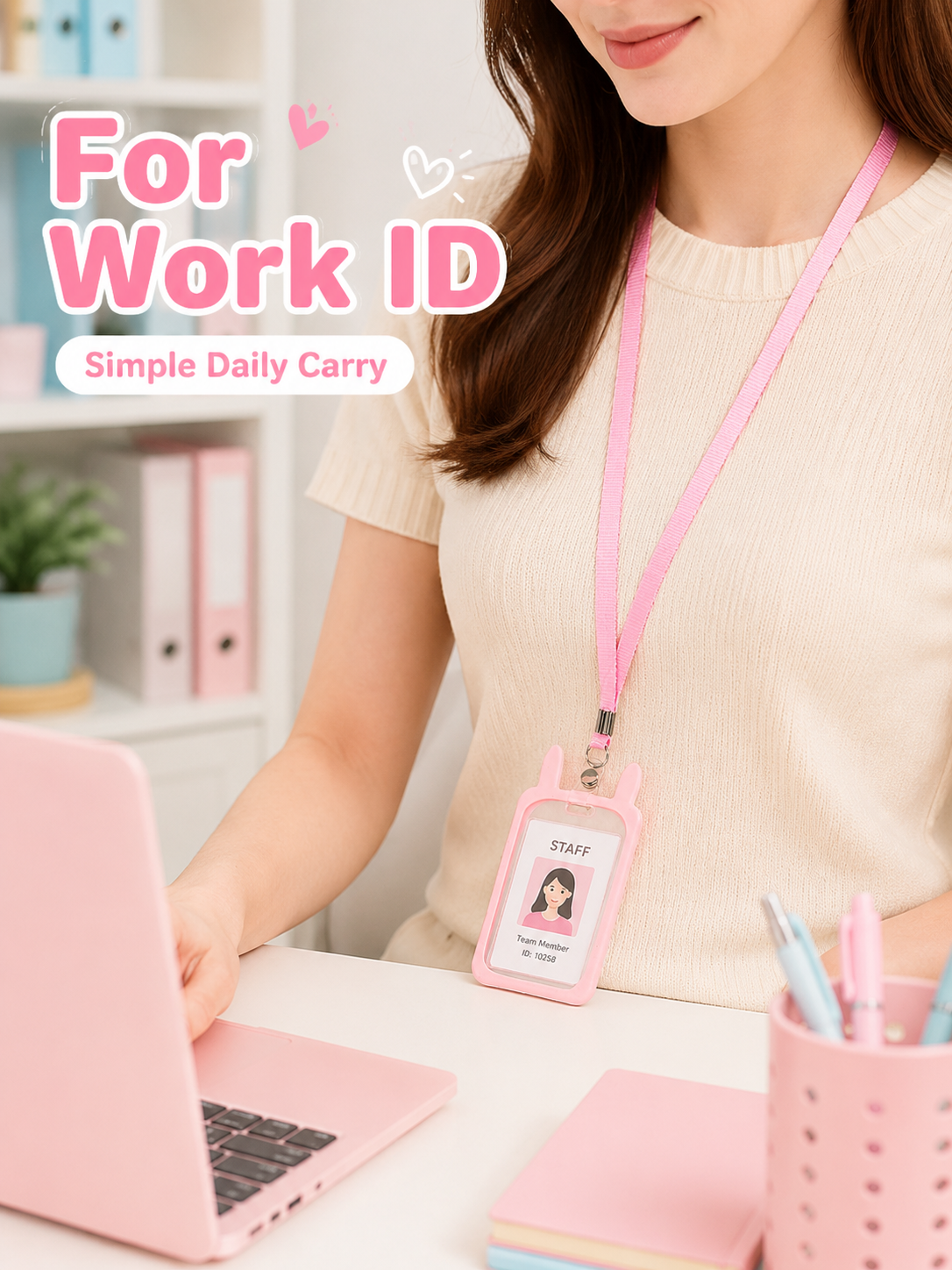 Cute Cartoon Transparent ID Ba – Lanyard Badge Holder recenzja i cena