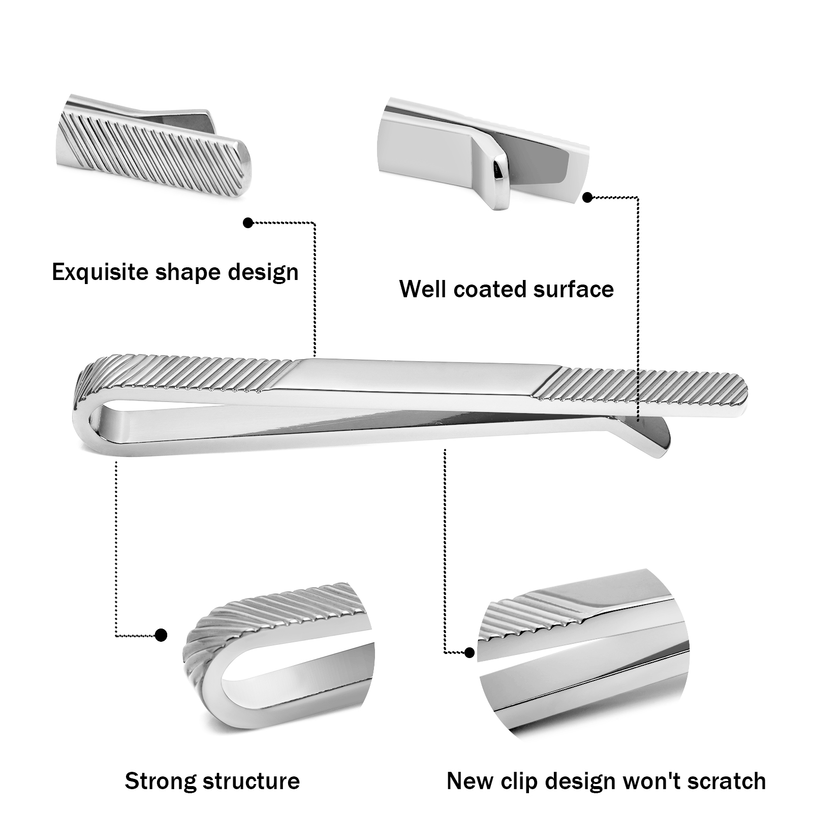 TAIGRAMA 2.5 inch Tie Clip for – Tie Bar Set Gift recenzja i cena