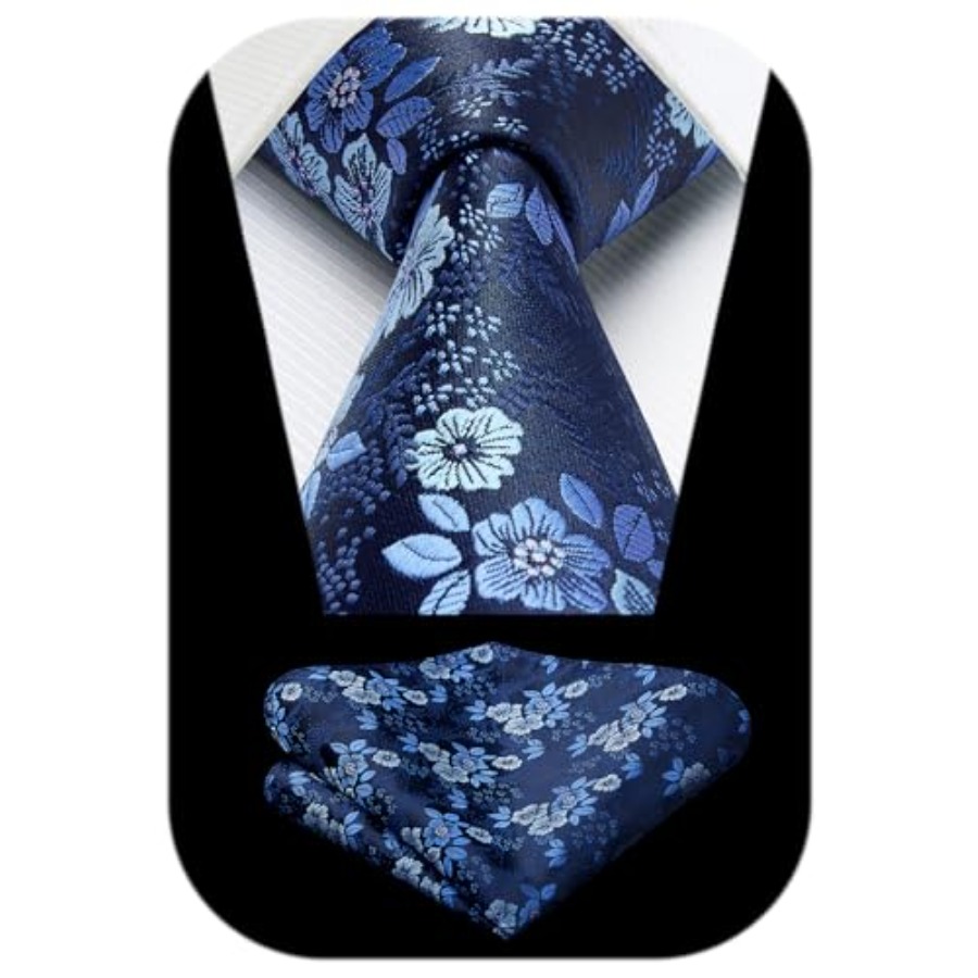 Extra Long Ties for Men Classi – Pocket Square Set recenzja i cena