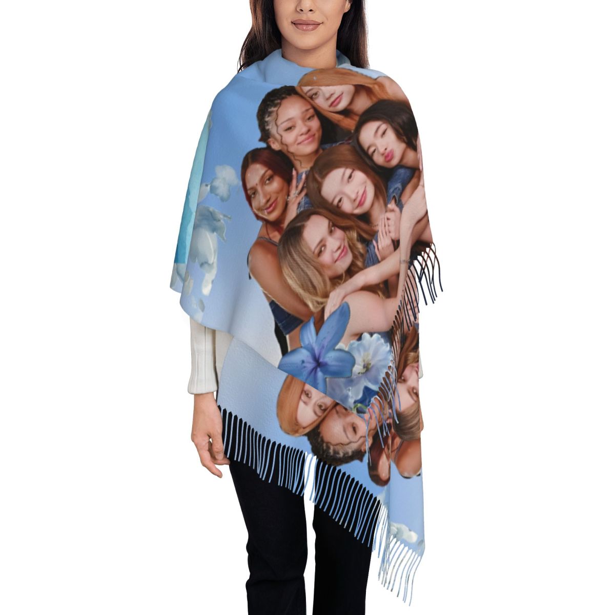 Katseye Kpop Scarf for Women W – Pashmina Wrap Large recenzja i cena