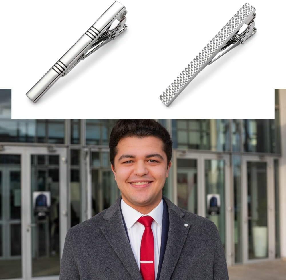 Tie Clips for Men, Classic Sty – Tie Bar Set Gift recenzja i cena