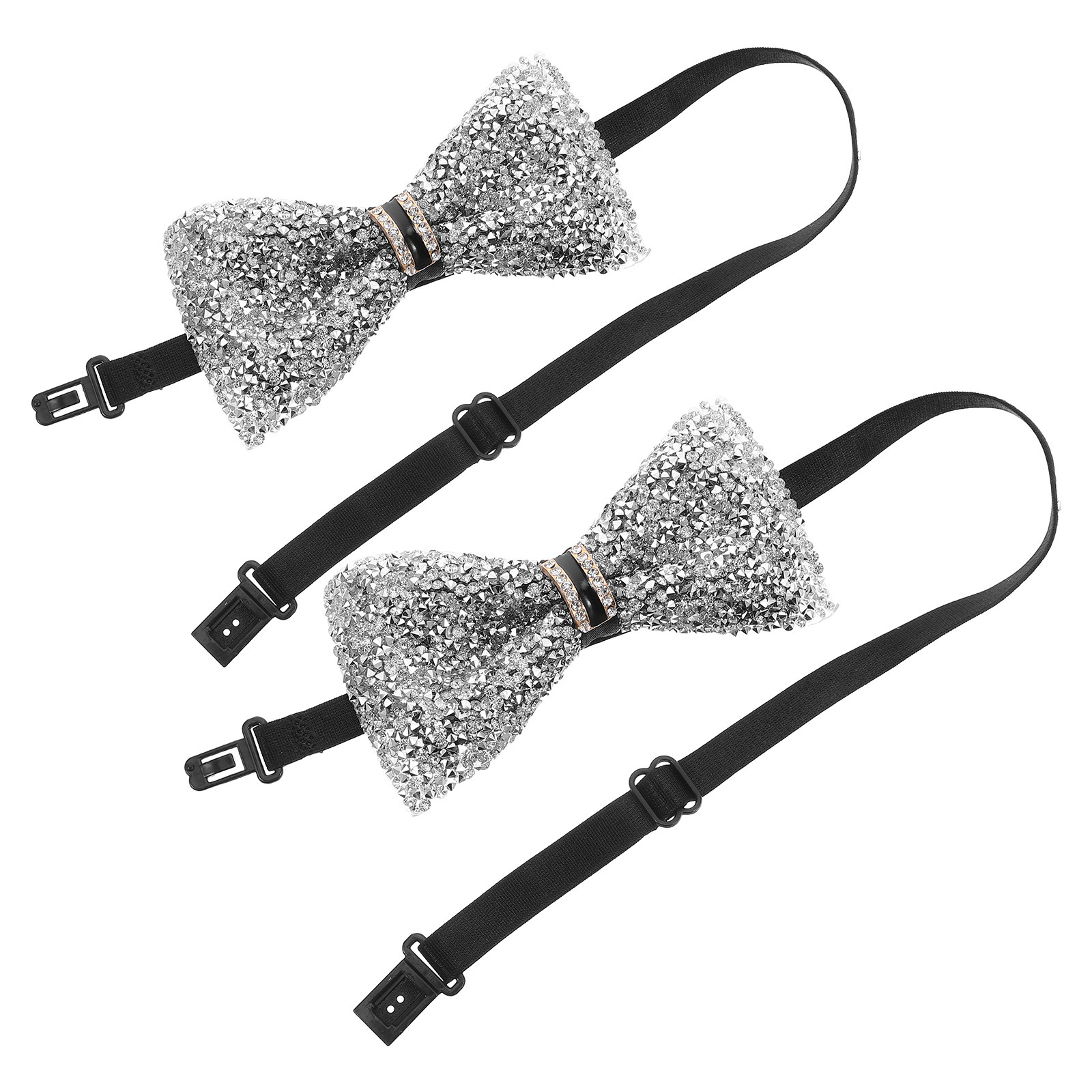 2Pcs Children Bow Tie Crystal  – Bow Tie Pre Tied recenzja i cena