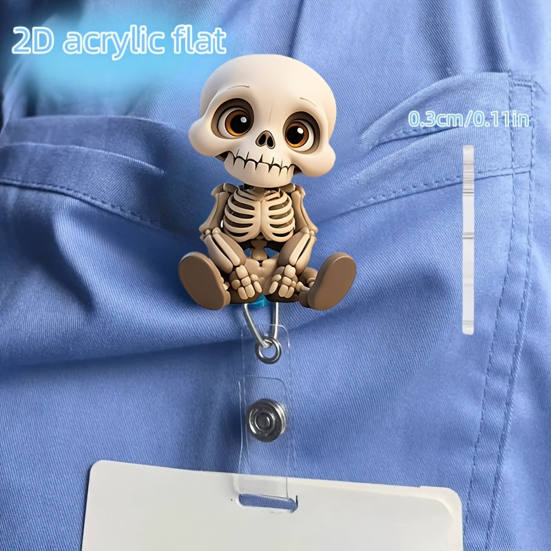 2D Flat, Acrylic Dazed Skull H – Lanyard Badge Holder recenzja i cena